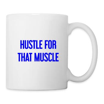 Se démener pour ce muscle - Mug blanc - blanc - Droite
