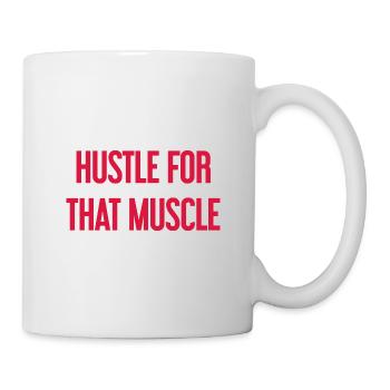 Se démener pour ce muscle - Mug blanc - blanc - Droite