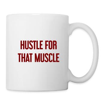Se démener pour ce muscle - Mug blanc - blanc - Droite