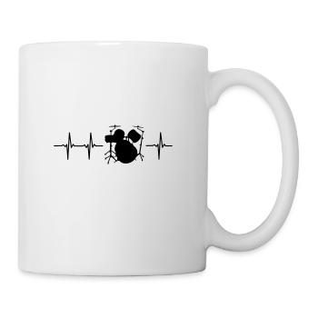 Drums t-shirt gift idea funny sayings - Mug - white - Right