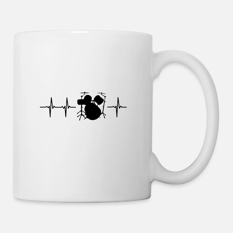 Drums t-shirt gift idea funny sayings - Mug - white