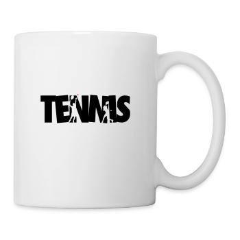Joueur Drôle Cool Tennis - Mug blanc - blanc - Droite