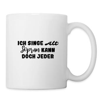 alt sopran - Tasse - Weiß - Rechts