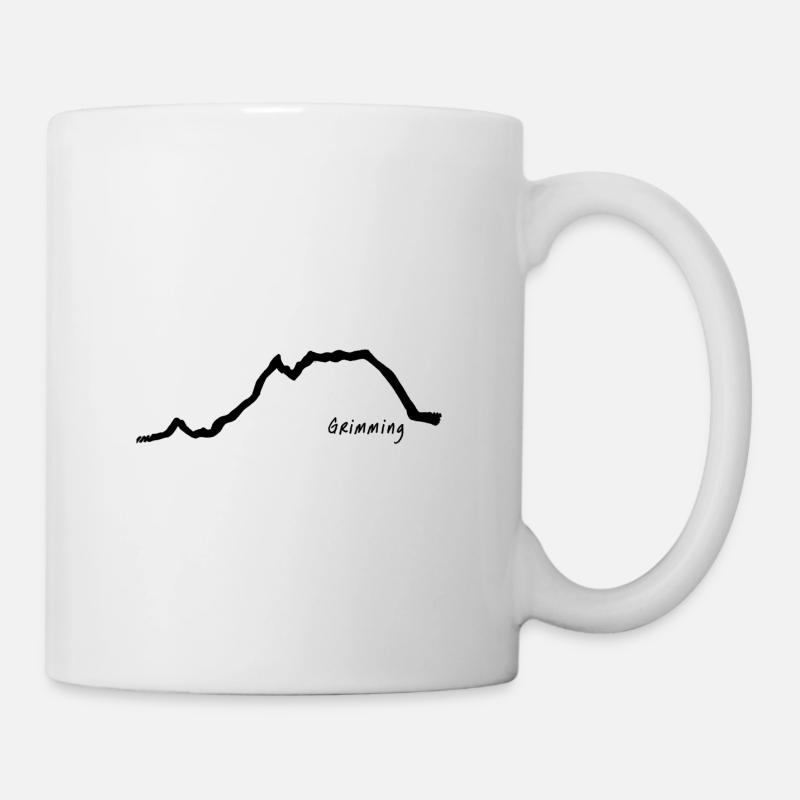 Noir grognant - Mug blanc - blanc