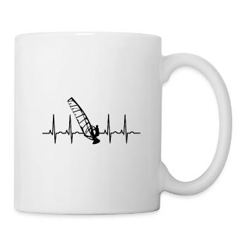 Windsurfen Surfen Windsurfer EKG Windsurfing - Tasse - Weiß - Rechts