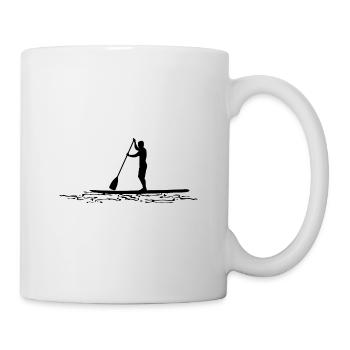 Stand Up Paddle Board SUP Wassersport Fluss See - Tasse - Weiß - Rechts