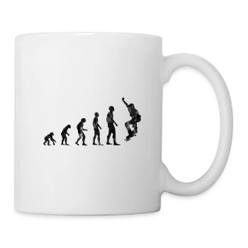 Evolution Skateboarder Skateboard Skater Skate - Tasse - Weiß - Rechts