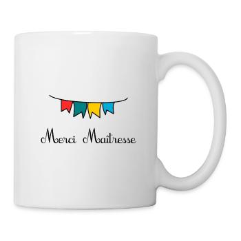 MAÎTRESSE. MERCI. MERCI MAÎTRESSE - Mug blanc - blanc - Droite