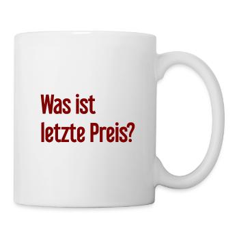 Quel est le dernier prix ? - Mug blanc - blanc - Droite