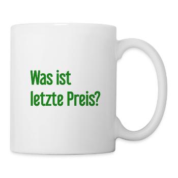 Quel est le dernier prix ? - Mug blanc - blanc - Droite