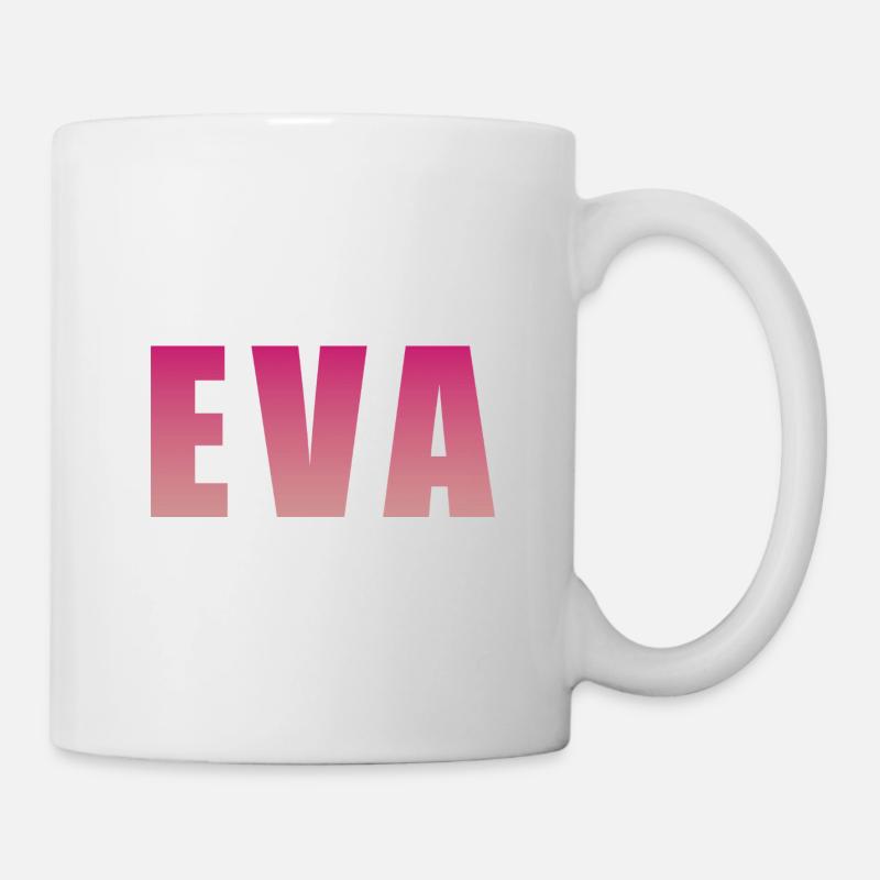 Design von Textblöcken mit Farbverlauf - Tasse - Weiß