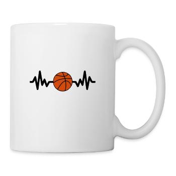 panier de basket-ball est la vie - Mug blanc - blanc - Droite