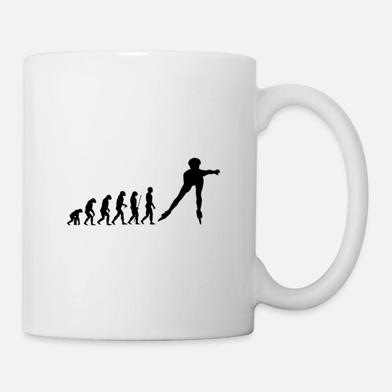 Inline Skater Evolution - Tasse - Weiß