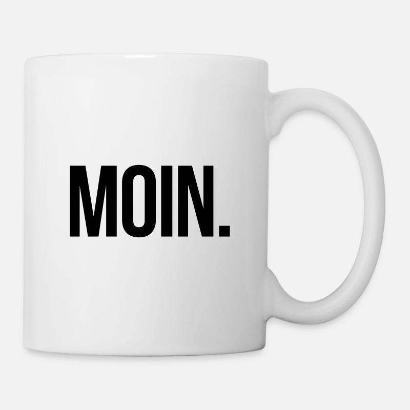 MOIN. - Schlicht und Aussagekräftig - Tasse - Weiß