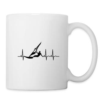 Windsurfing Surf rétro Windsurfer EKG - Mug blanc - blanc - Droite