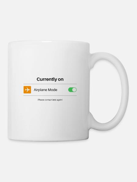 Im Flugmodus - Tasse - Weiß