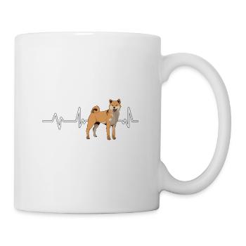 Shiba Inu Heartbeat - Tasse - Weiß - Rechts