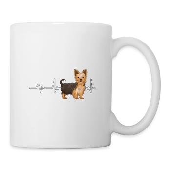 Yorkshire Terrier Yorkshire Terrier Heartbeat - Tasse - Weiß - Rechts