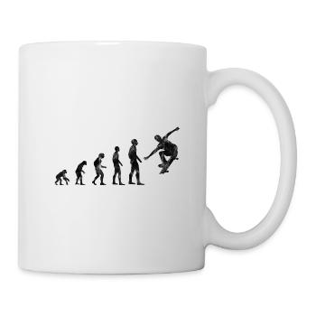 Skateboarder Skateboard Evolution Skate Skateing - Tasse - Weiß - Rechts