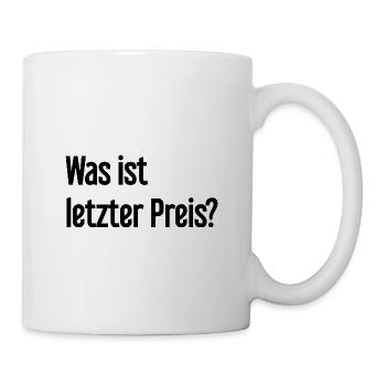 Quel est le dernier prix ? - Mug blanc - blanc - Droite