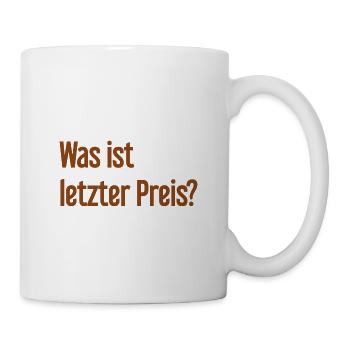 Quel est le dernier prix ? - Mug blanc - blanc - Droite