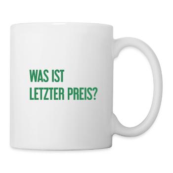Quel est le dernier prix ? - Mug blanc - blanc - Droite