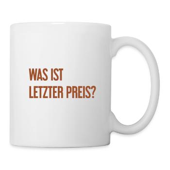 Quel est le dernier prix ? - Mug blanc - blanc - Droite