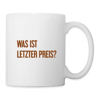 Quel est le dernier prix ? - Mug blanc - blanc - Droite