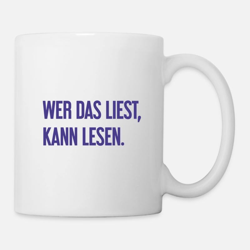 If you read this, you can read. - Mug - white