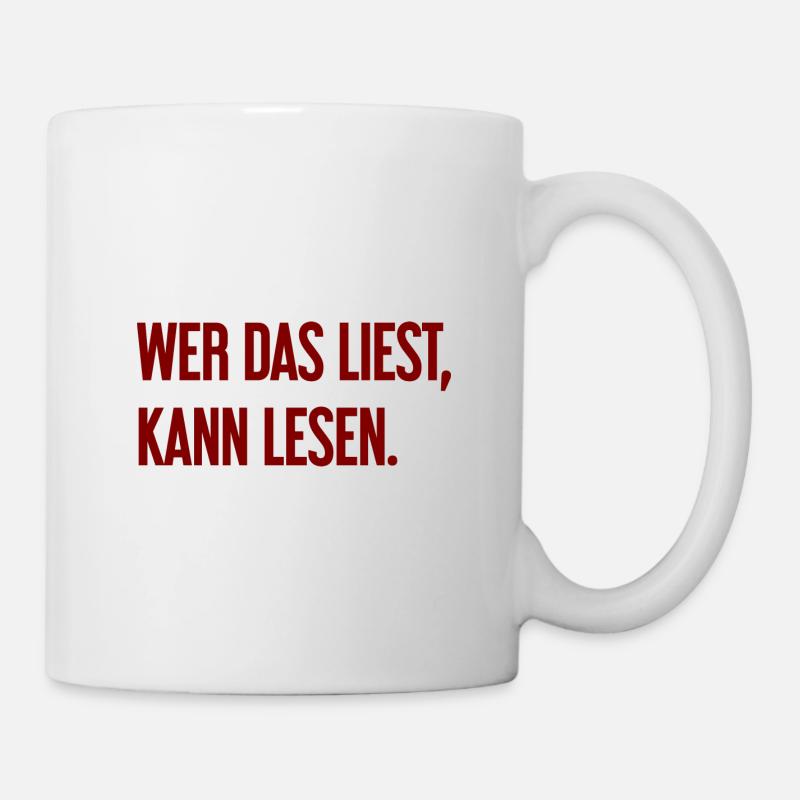 If you read this, you can read. - Mug - white