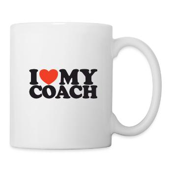 I Love My Coach Heart Shirt - Mug - white - Right