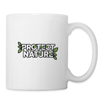 Protection of Nature Leaf Logo - Mug - white - Right