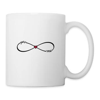 Infinity symbol you & me Infinity BFF - Mug - white - Right