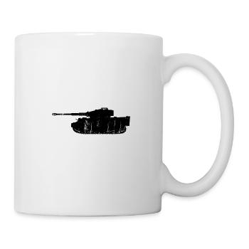 Tank Gift, driving military war soldier - Mug - white - Right