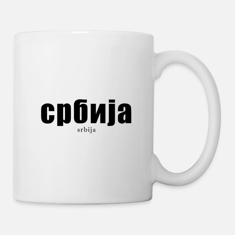 Serbien - Tasse - Weiß