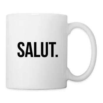 SALUT. - Schlicht und Aussagekräftig - Tasse - Weiß - Rechts