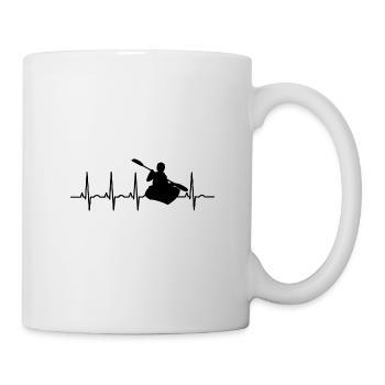 Paddeln Boot EKG Paddel Kajak Kayak Kanu Rudern - Tasse - Weiß - Rechts