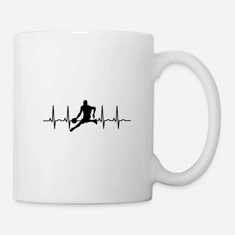 Basket-ball EKG basketteur basketteur - Mug blanc - blanc