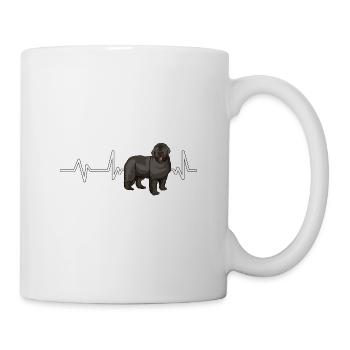 Terre-Neuve Newfoundland Heartbeat - Mug blanc - blanc - Droite
