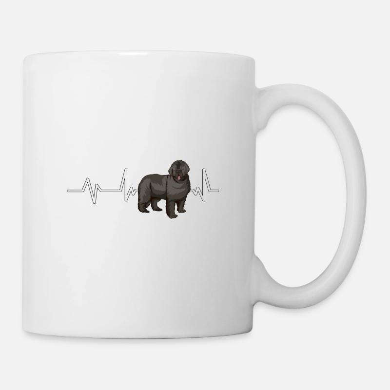 Terre-Neuve Newfoundland Heartbeat - Mug blanc - blanc
