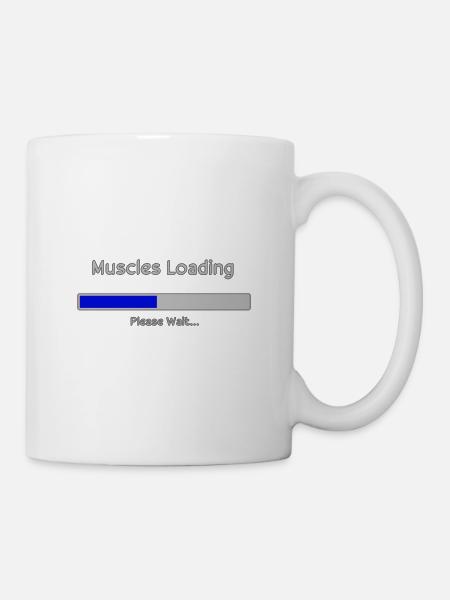 Muscles Loading - Tasse - Weiß