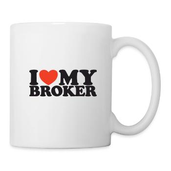 J’aime ma chemise Broker Heart - Mug blanc - blanc - Droite