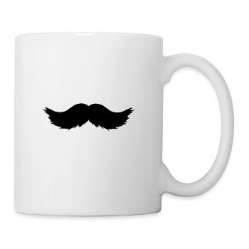moustache - Mug blanc - blanc - Droite