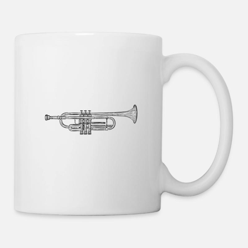 Trompette - Mug blanc - blanc