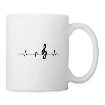 Musik Note Band Musiker Orchester Sänger Music - Tasse - Weiß - Rechts