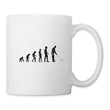 Golf Golfen Golfschläger Golfspieler Golfer - Tasse - Weiß - Rechts