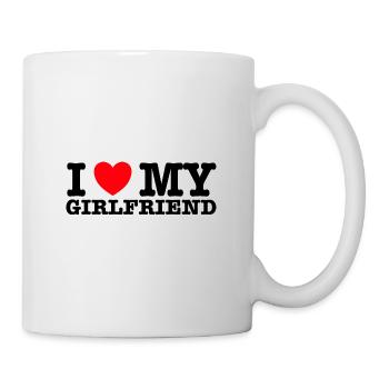 I Love My Girlfriend - Mug blanc - blanc - Droite