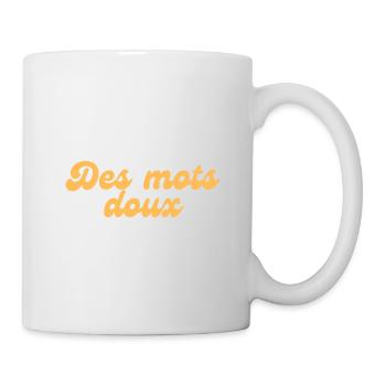 Des mots doux collection - Mug blanc - blanc - Droite