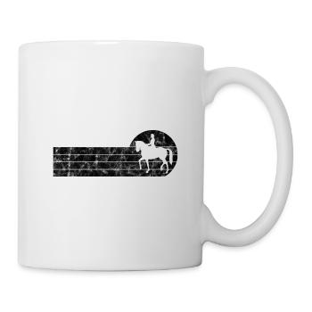 Dressage Cavalier de dressage Cheval d’équitation - Mug blanc - blanc - Droite