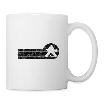 Ice hockey in retro or vintage style for children - Mug - white - Right